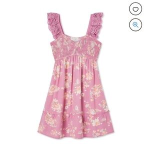 Wild Skye short pink dress flutter sleeves